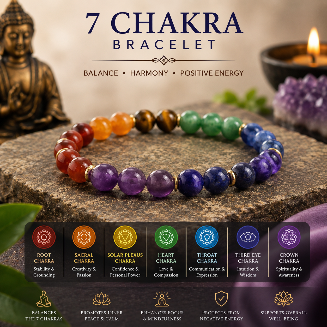 7 Chakra Bracelet
